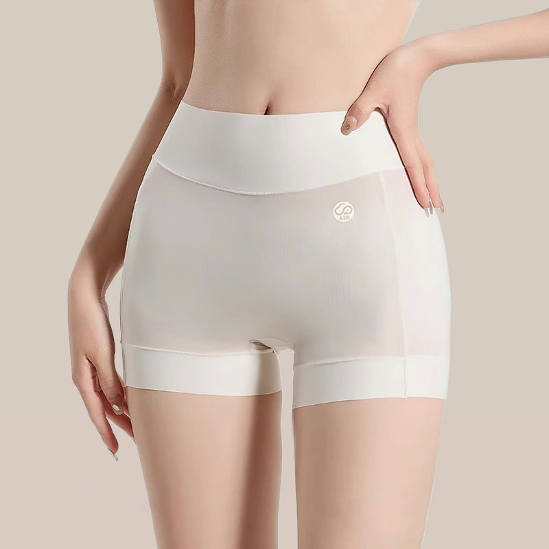 Boyshort Underwear - Damskie spodenki ochronne Bezszwowe lodowy jedwab