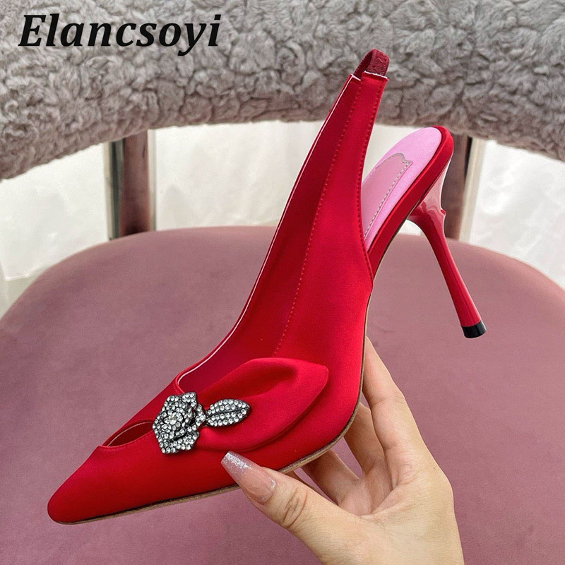 Slip Dress Satin - 2026 Nowe damskie sandały na wysokim