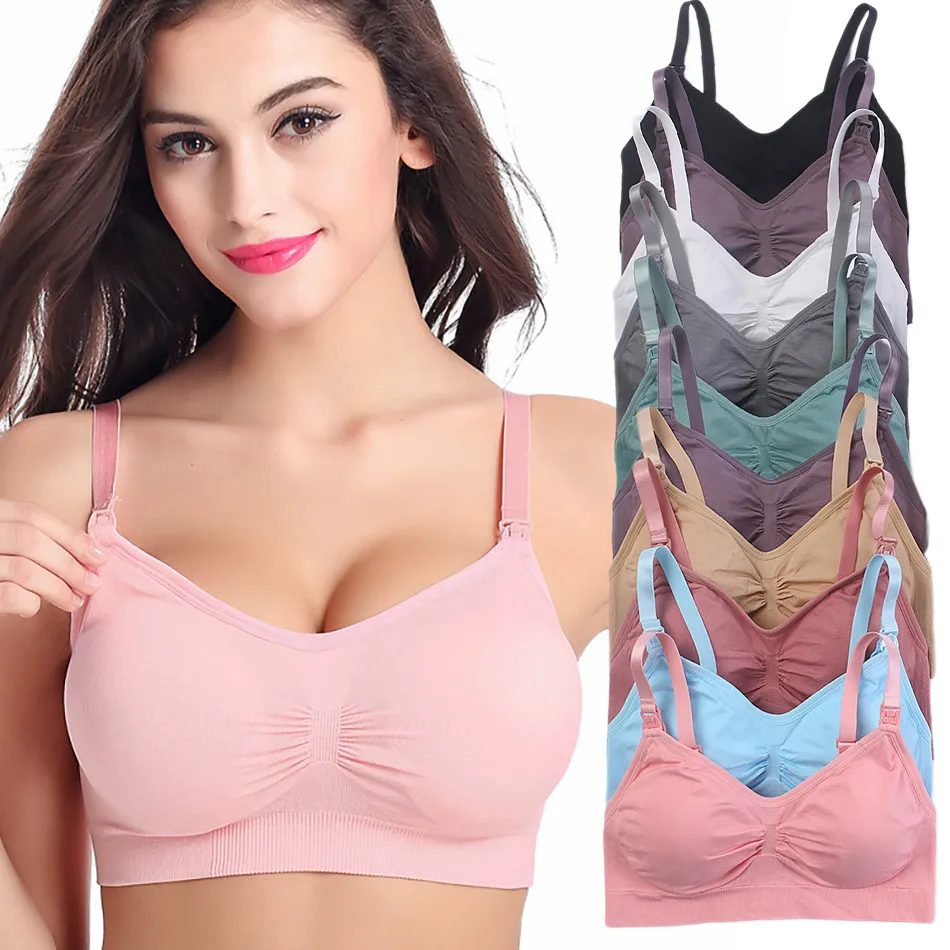 Nursing Bra Sleep - Oddychające biustonosze ciążowe i do karmienia,