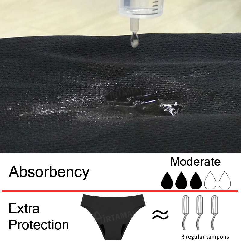 Damskie bezszwowe majtki kąpie – Period Panty Absorbent recenzja i cena
