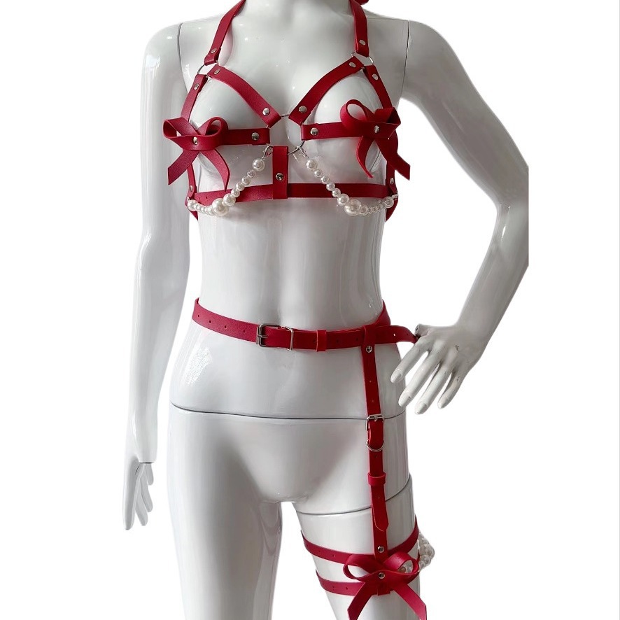 Seksowny Skórzany Zestaw Uprzą – Garter Belt Set recenzja i cena