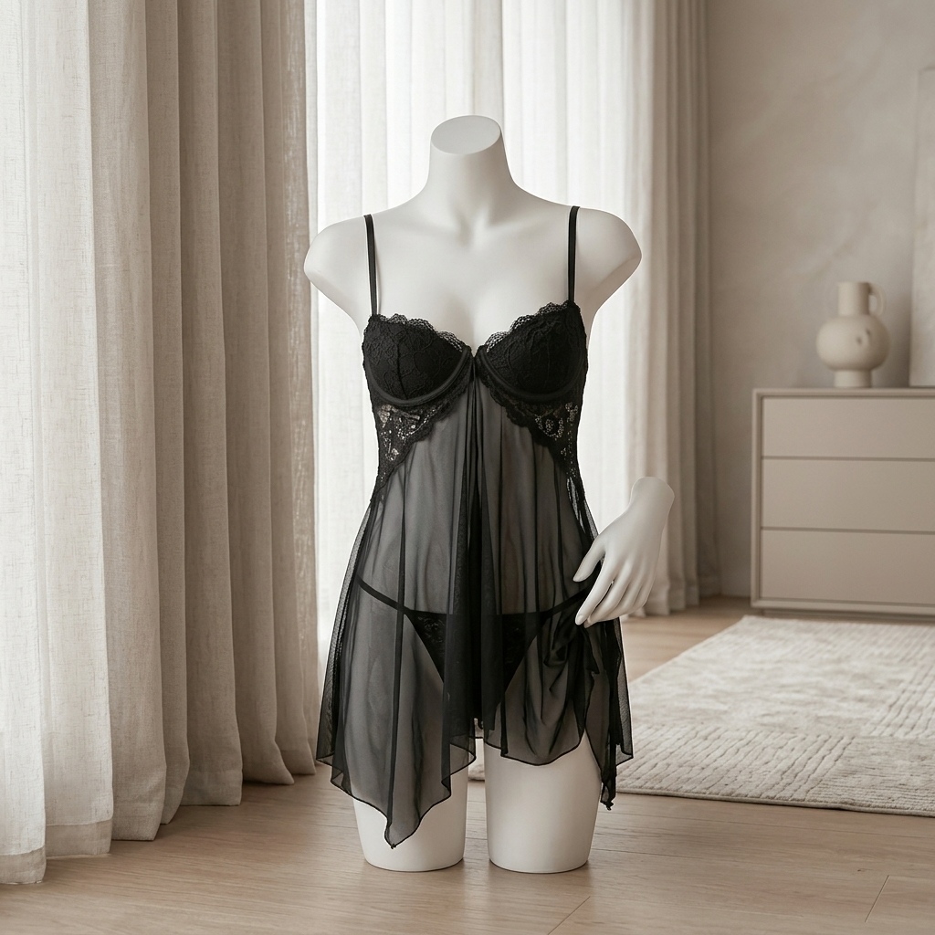 Damska koronkowa bielizna w st – Babydoll Chemise Night recenzja i cena